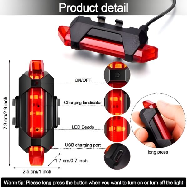 BICYCLE REAR LIGHT DC918