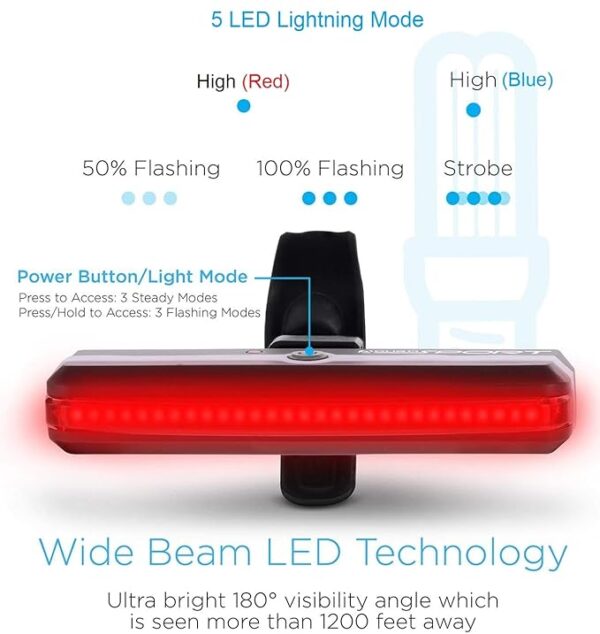 2266 RECHARGEABLE TAIL LIGHT - Image 2