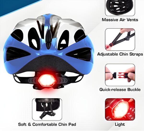 IMPORTED ADULT HELMET WITH LIGHT
